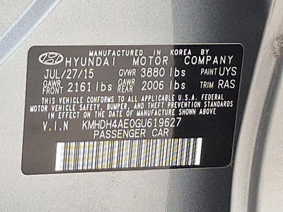 2016 Hyundai Elantra SE