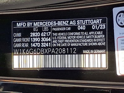 2023 Mercedes-Benz S-Class S 500