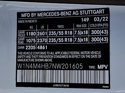 2022 Mercedes-Benz GLB GLB 250