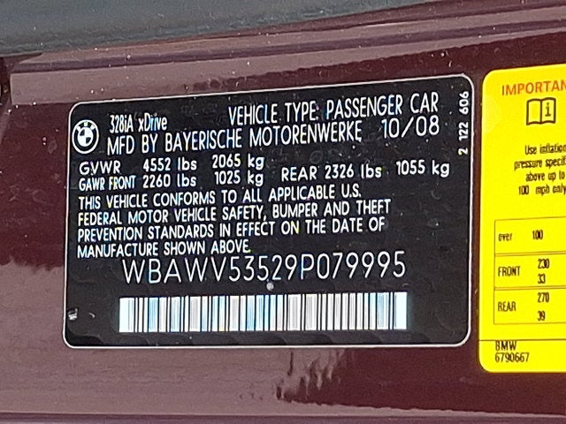 2009 BMW 3 Series 328i xDrive