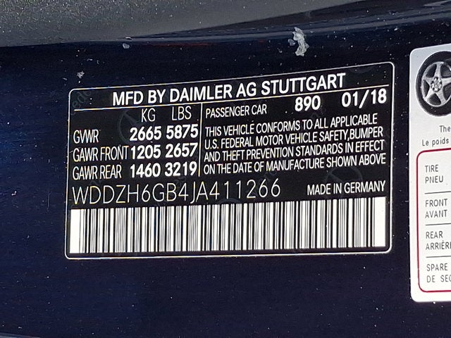 2018 Mercedes-Benz E-Class E 400