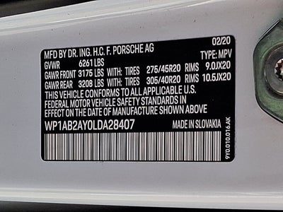 2020 Porsche Cayenne S