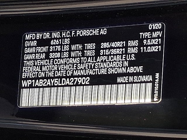 2020 Porsche Cayenne S