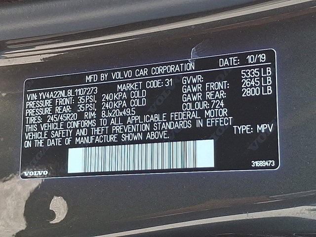 2020 Volvo V90 Cross Country T6 AWD