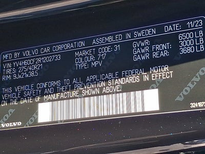 2024 Volvo XC90 Recharge Plug-In Hybrid Ultimate Bright Theme