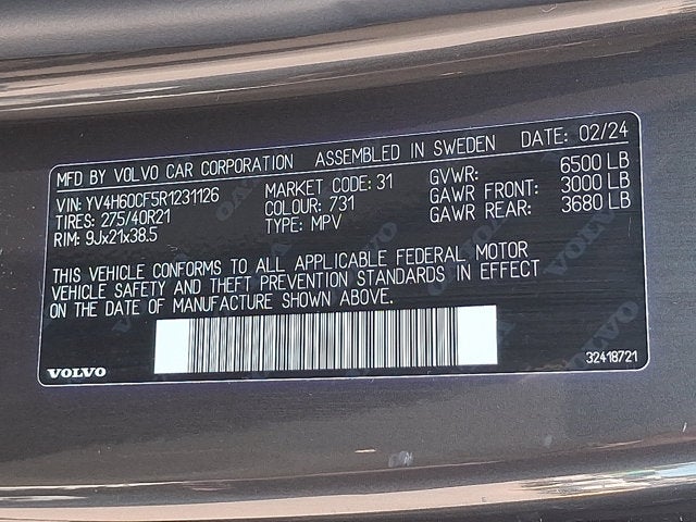 2024 Volvo XC90 Recharge Plug-In Hybrid Ultimate Bright Theme
