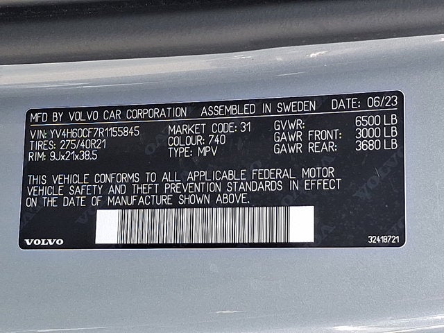 2024 Volvo XC90 Recharge Plug-In Hybrid Ultimate Bright Theme