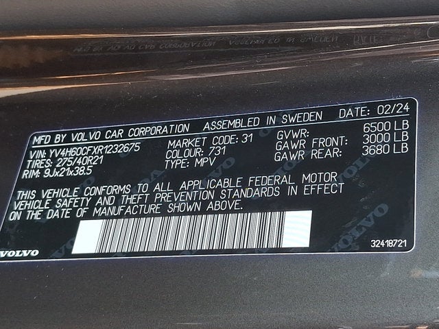 2024 Volvo XC90 Recharge Plug-In Hybrid Ultimate Bright Theme