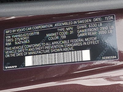 2025 Volvo XC90 Plug-In Hybrid Ultra