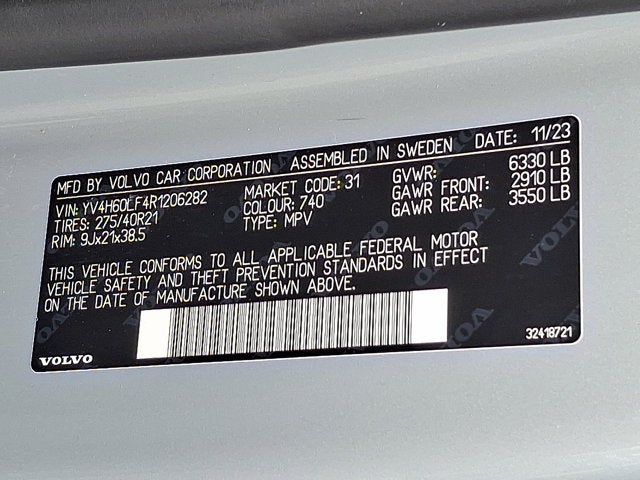 2024 Volvo XC90 Recharge Plug-In Hybrid Ultimate