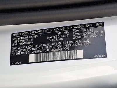 2025 Volvo XC60 Plug-In Hybrid Core