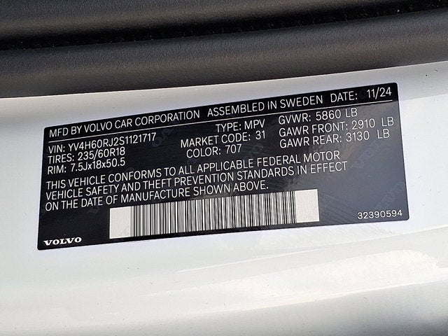2025 Volvo XC60 Plug-In Hybrid Core