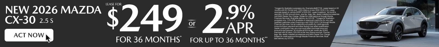 NEW 2026 CX70 Preferred	" LEASE FOR $429/ mo for 36 months* or 2.9% APR for up to 72 months**"