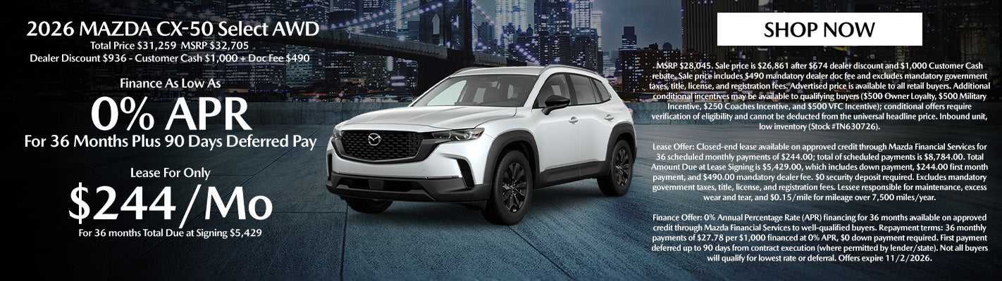 2026 MAZDA CX-50 Select AWD