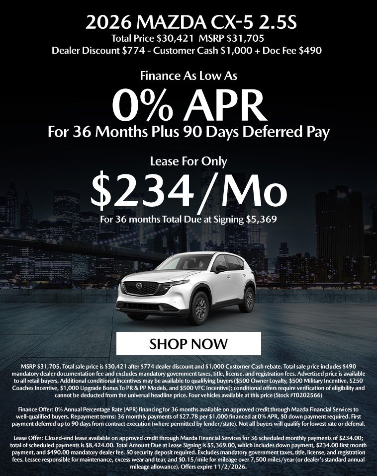 2026 MAZDA CX-5 2.5S