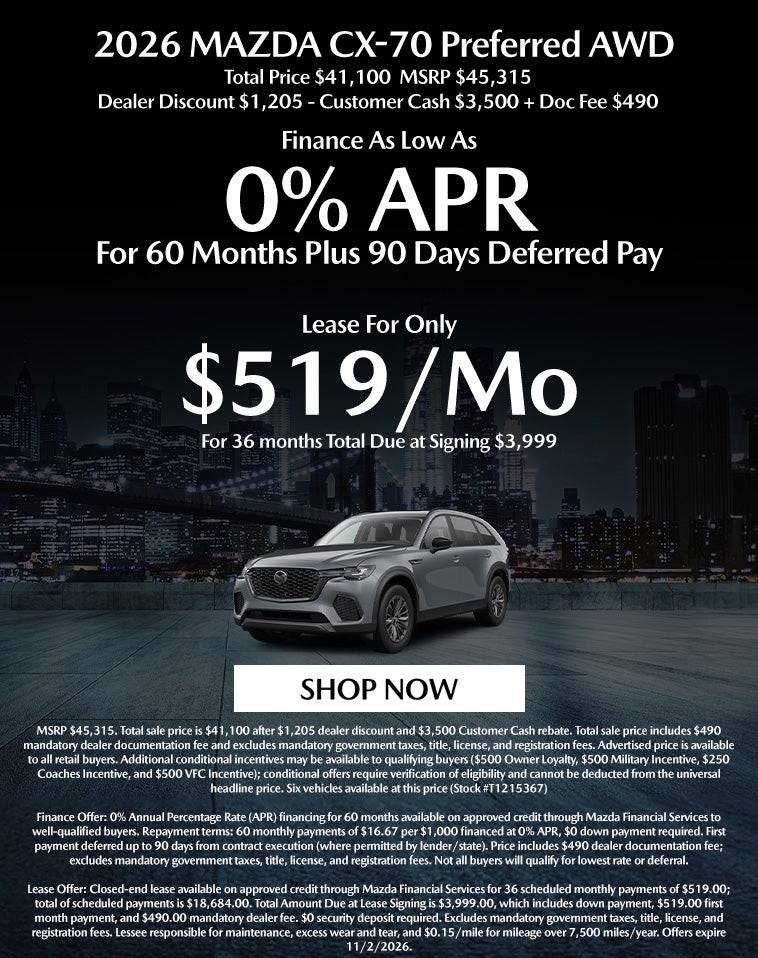 2026 MAZDA CX-70 Preferred AWD