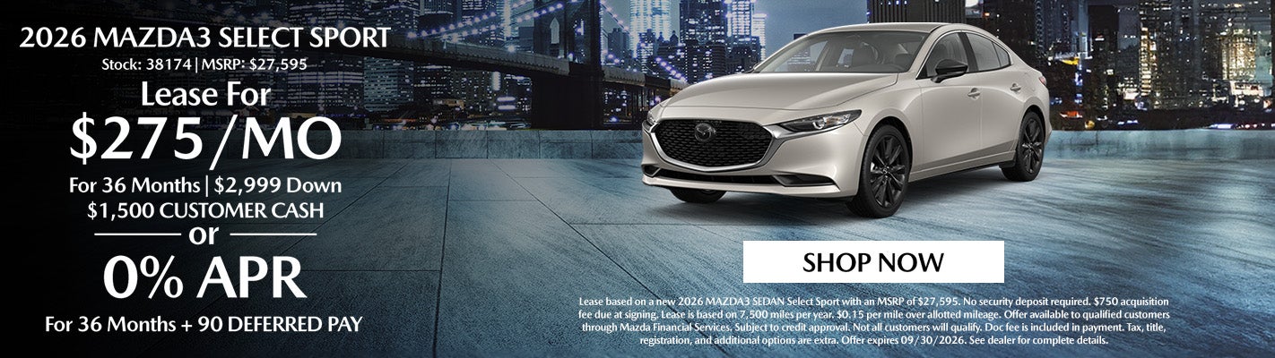 Mazda3 2.5 S Select Sport Offer