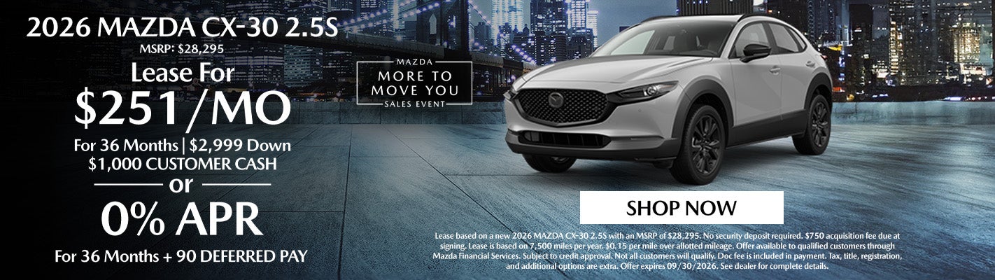  MAZDA CX-30 2.5S AWD Offer