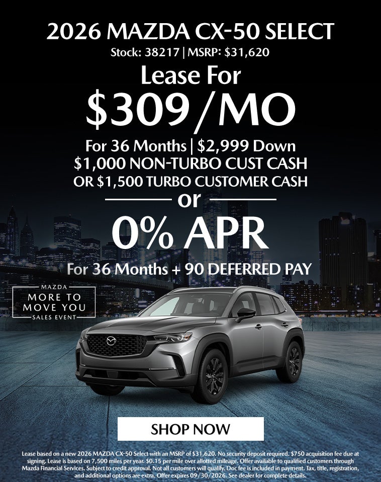 MAZDA CX-50 Select AWD Offer